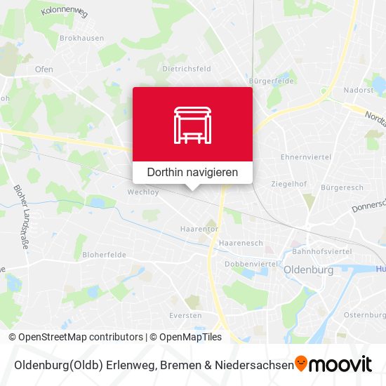 Oldenburg(Oldb) Erlenweg Karte
