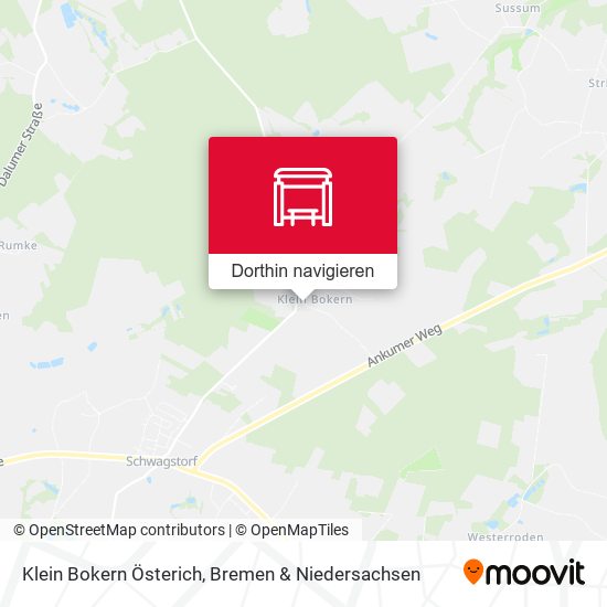 Klein Bokern Österich Karte