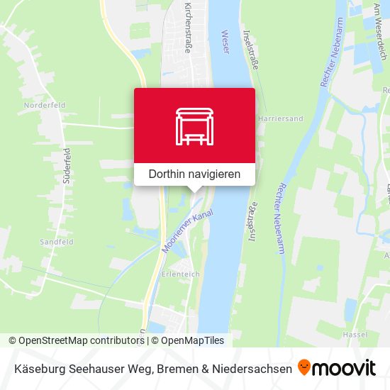 Käseburg Seehauser Weg Karte