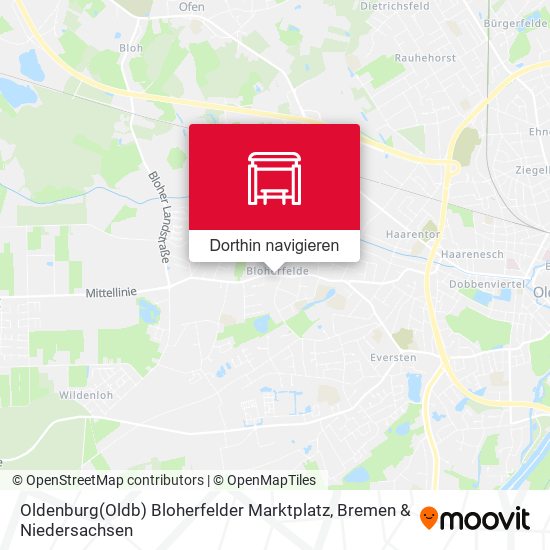 Oldenburg(Oldb) Bloherfelder Marktplatz Karte