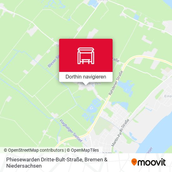 Phiesewarden Dritte-Bult-Straße Karte