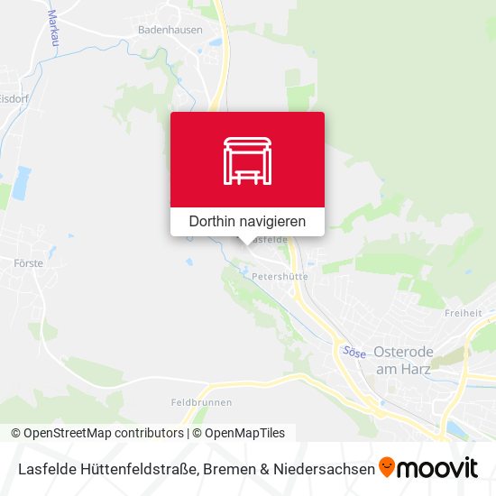 Lasfelde Hüttenfeldstraße Karte