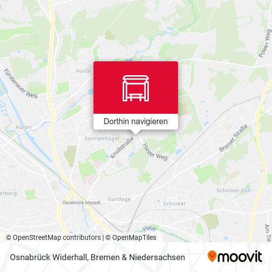 Osnabrück Widerhall Karte