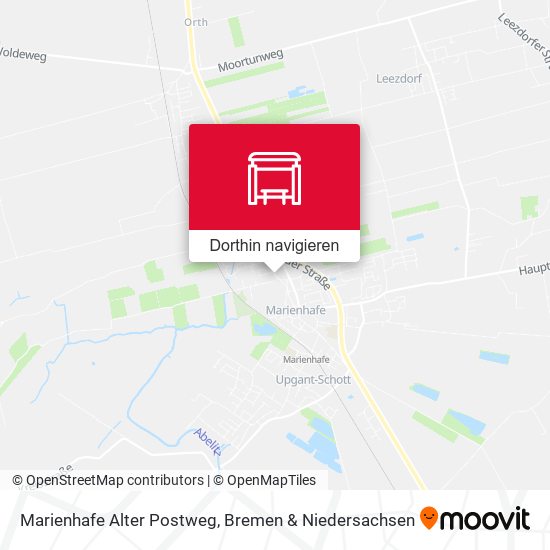 Marienhafe Alter Postweg Karte