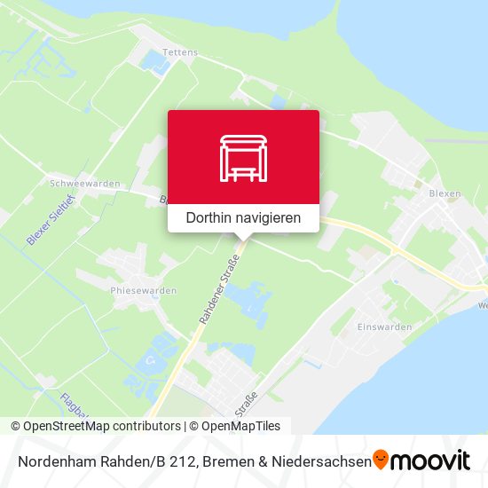 Nordenham Rahden/B 212 Karte