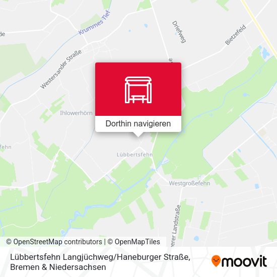 Lübbertsfehn Langjüchweg / Haneburger Straße Karte