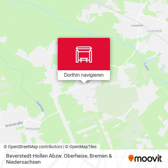Beverstedt-Hollen Abzw. Oberheise Karte