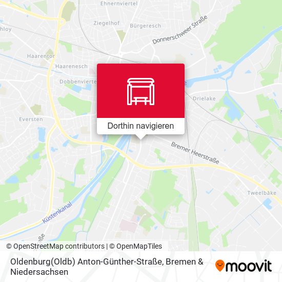 Oldenburg(Oldb) Anton-Günther-Straße Karte