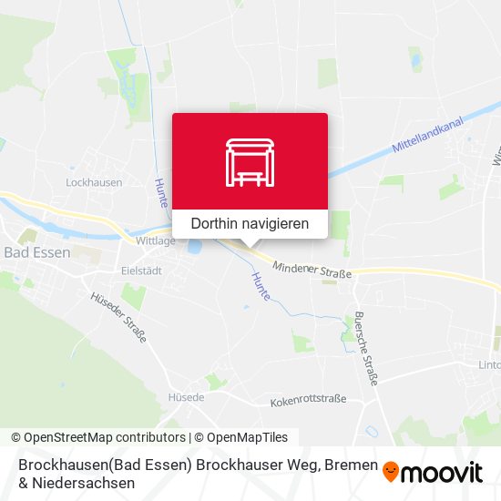 Brockhausen(Bad Essen) Brockhauser Weg Karte