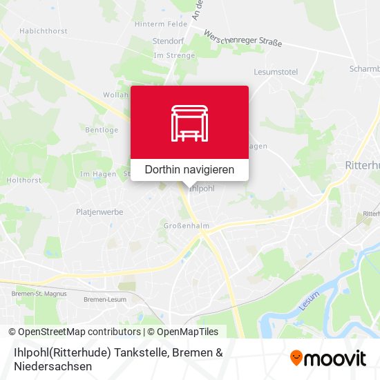 Ihlpohl(Ritterhude) Tankstelle Karte