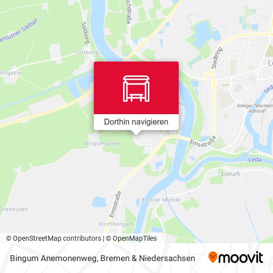 Bingum Anemonenweg Karte