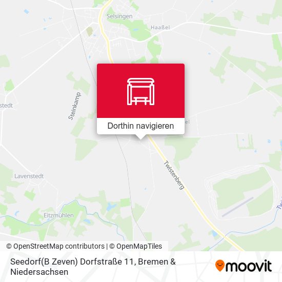Seedorf(B Zeven) Dorfstraße 11 Karte