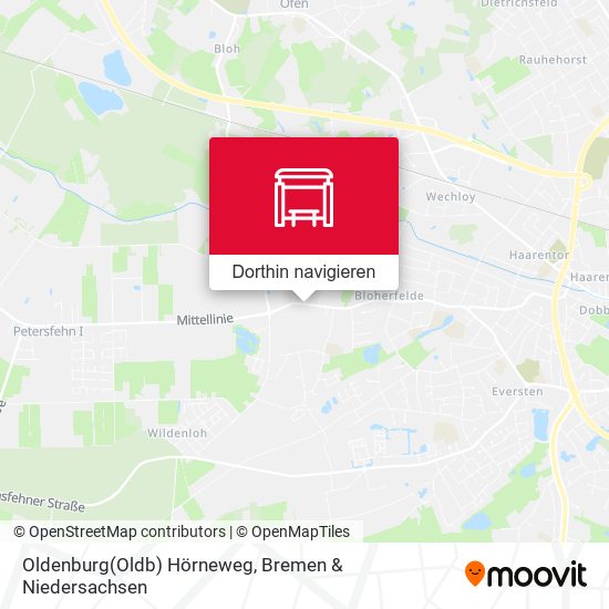 Oldenburg(Oldb) Hörneweg Karte