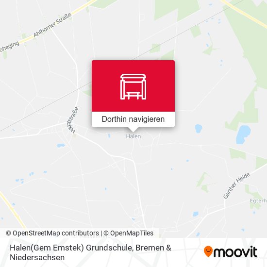 Halen(Gem Emstek) Grundschule Karte