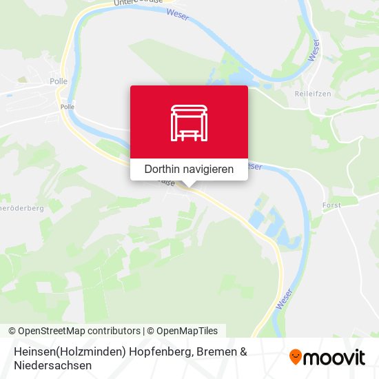 Heinsen(Holzminden) Hopfenberg Karte