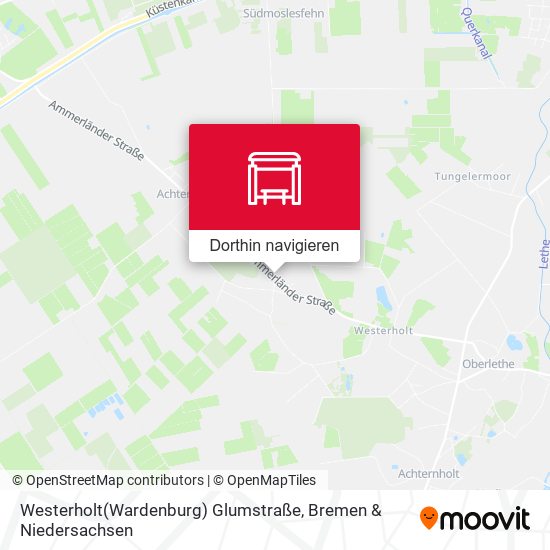Westerholt(Wardenburg) Glumstraße Karte