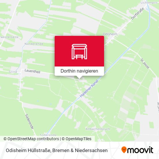 Odisheim Hüllstraße Karte