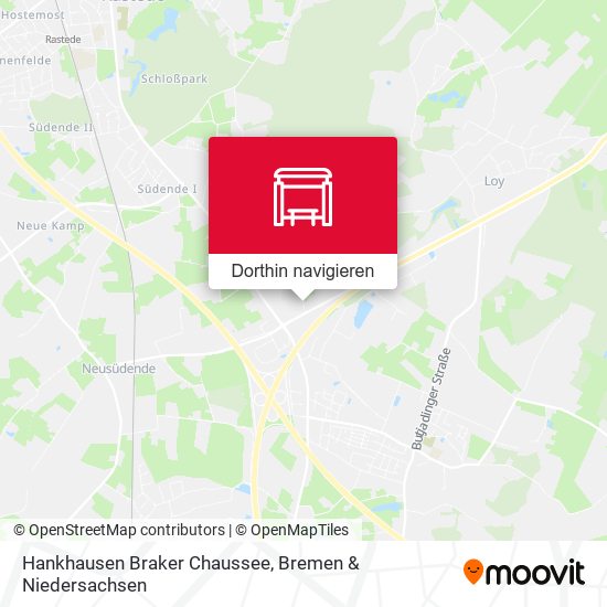 Hankhausen Braker Chaussee Karte