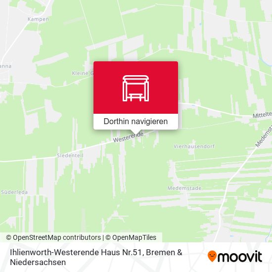 Ihlienworth-Westerende Haus Nr.51 Karte