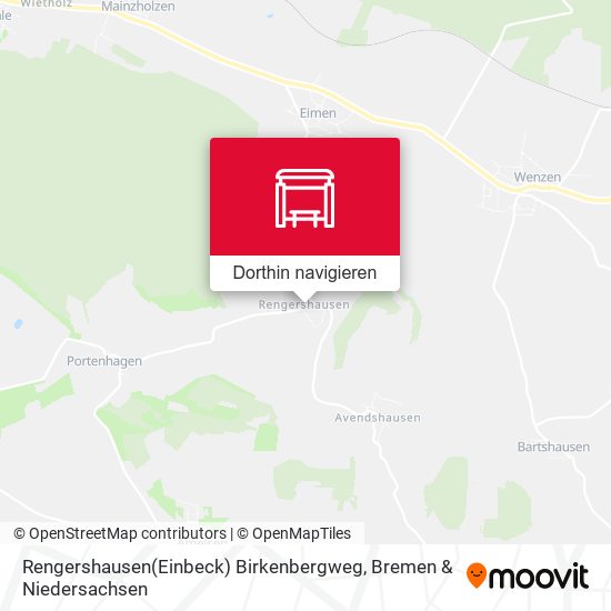 Rengershausen(Einbeck) Birkenbergweg Karte