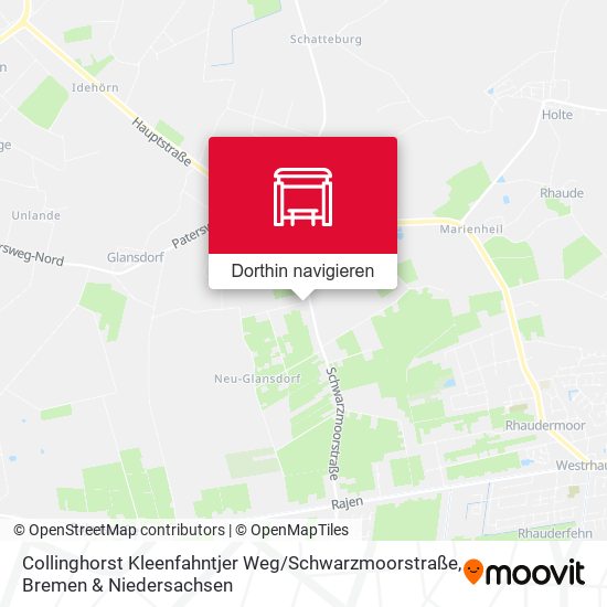Collinghorst Kleenfahntjer Weg / Schwarzmoorstraße Karte
