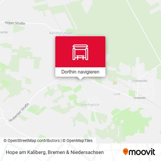 Hope am Kaliberg Karte
