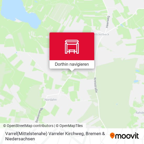 Varrel(Mittelstenahe) Varreler Kirchweg Karte