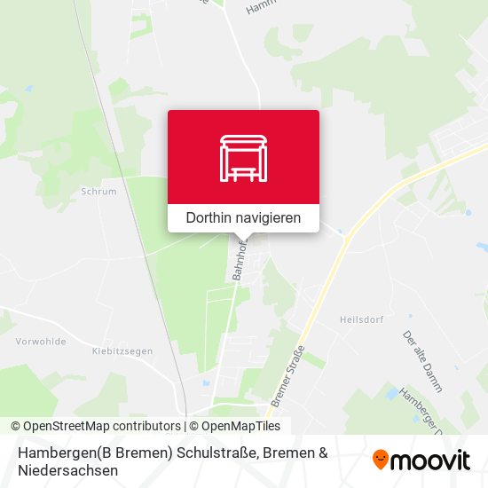 Hambergen(B Bremen) Schulstraße Karte