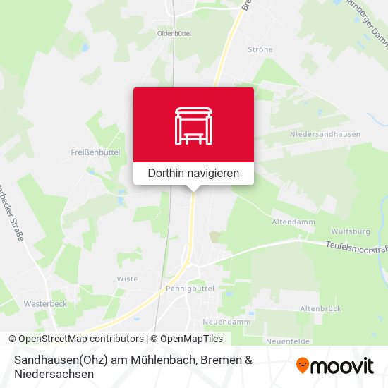 Sandhausen(Ohz) am Mühlenbach Karte