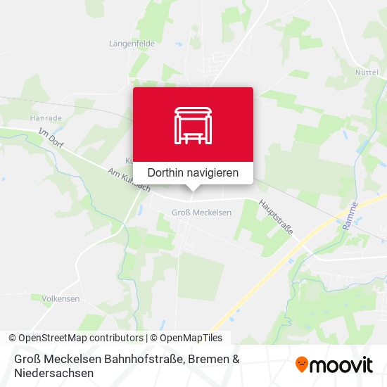 Groß Meckelsen Bahnhofstraße Karte