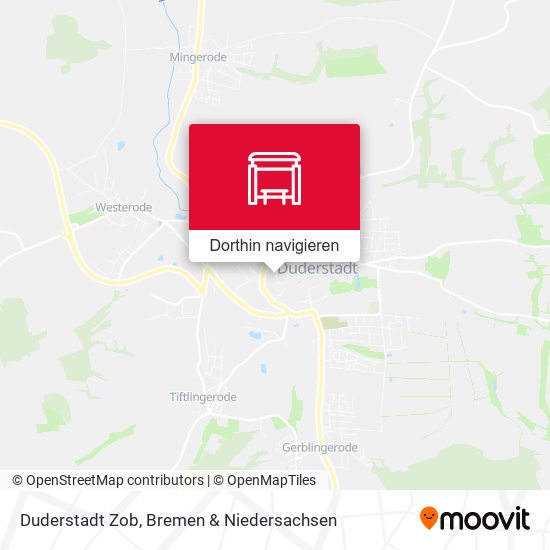 Duderstadt Zob Karte