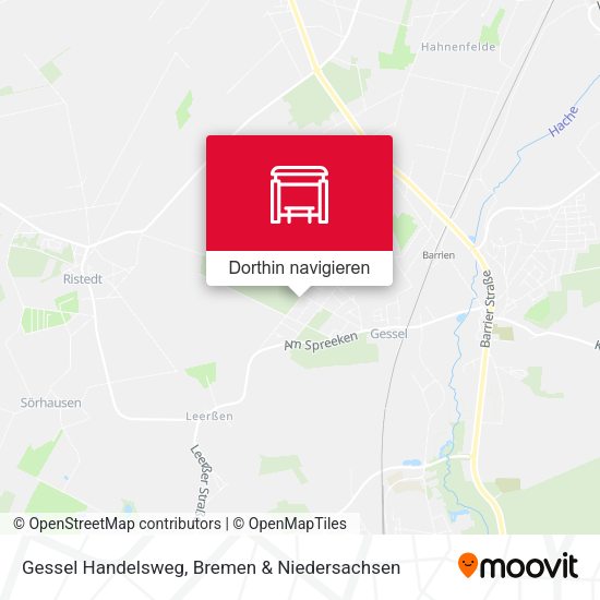 Gessel Handelsweg Karte