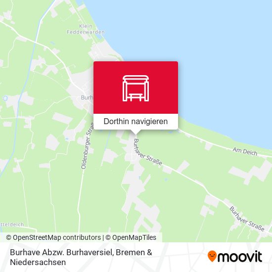 Burhave Abzw. Burhaversiel Karte