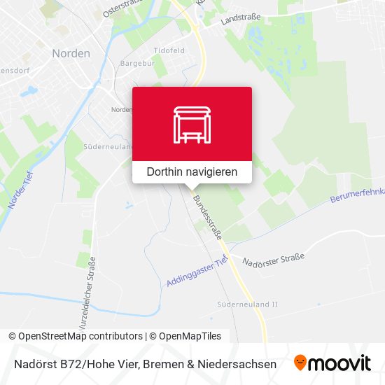 Nadörst B72/Hohe Vier Karte