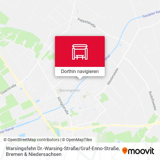 Warsingsfehn Dr.-Warsing-Straße / Graf-Enno-Straße Karte