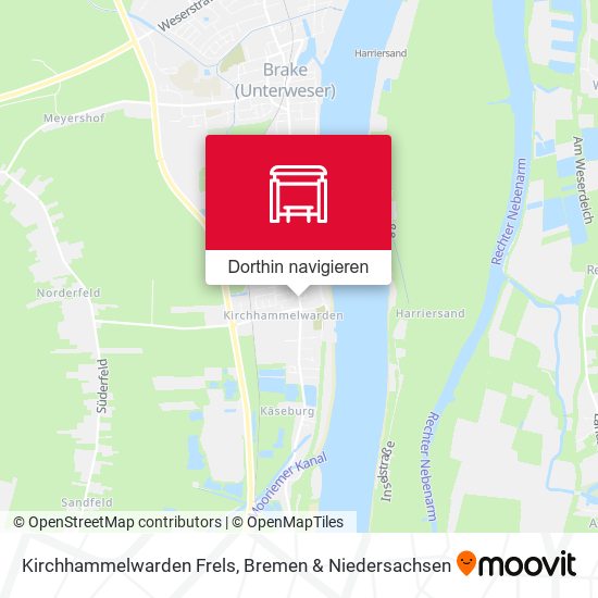 Kirchhammelwarden Frels Karte