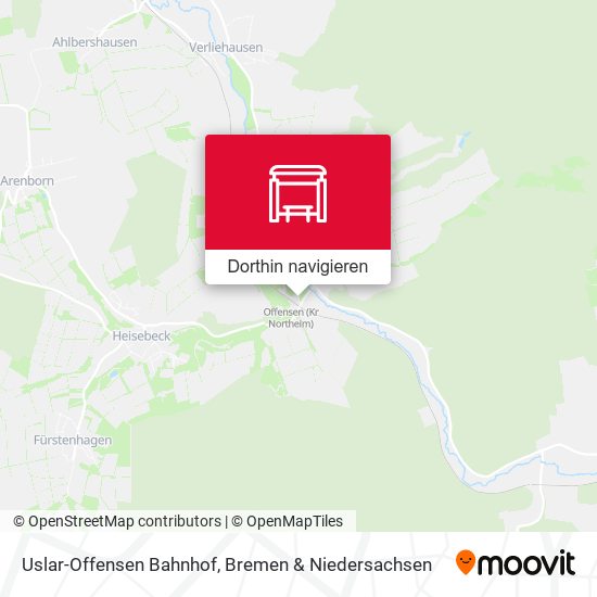Uslar-Offensen Bahnhof Karte