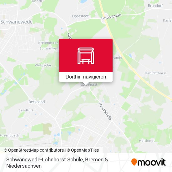Schwanewede-Löhnhorst Schule Karte