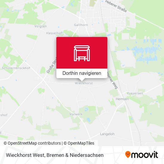 Wieckhorst West Karte