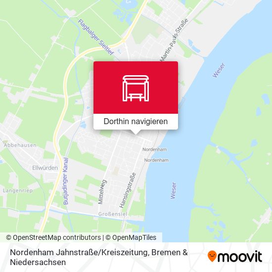 Nordenham Jahnstraße / Kreiszeitung Karte