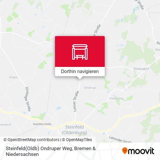 Steinfeld(Oldb) Ondruper Weg Karte