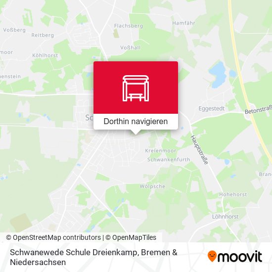 Schwanewede Schule Dreienkamp Karte