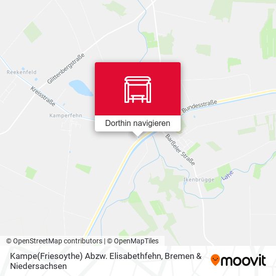 Kampe(Friesoythe) Abzw. Elisabethfehn Karte