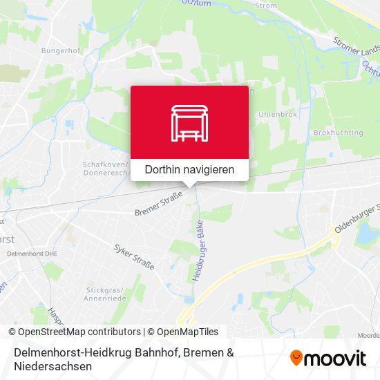 Delmenhorst-Heidkrug Bahnhof Karte
