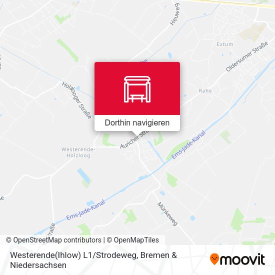 Westerende(Ihlow) L1/Strodeweg Karte