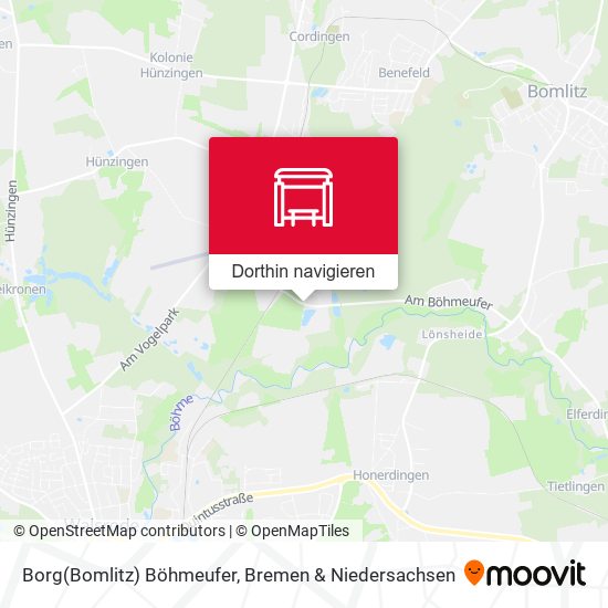 Borg(Bomlitz) Böhmeufer Karte