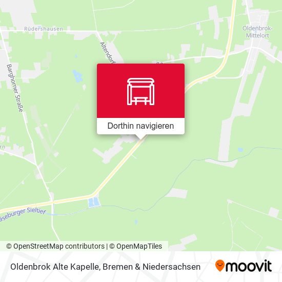 Oldenbrok Alte Kapelle Karte