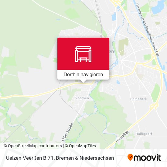 Uelzen-Veerßen B 71 Karte
