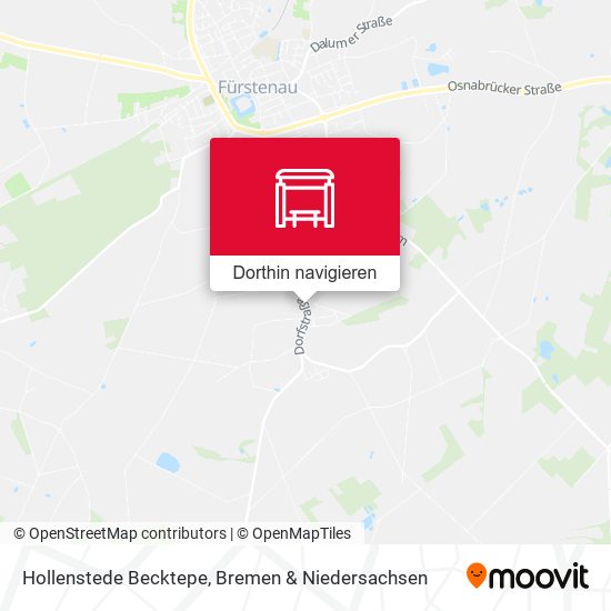 Hollenstede Becktepe Karte