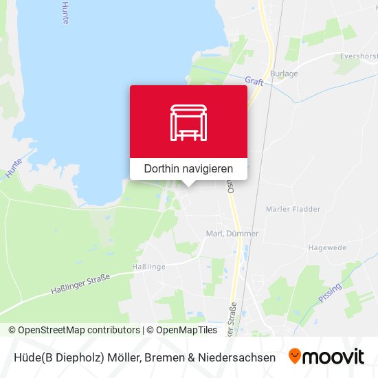 Hüde(B Diepholz) Möller Karte
